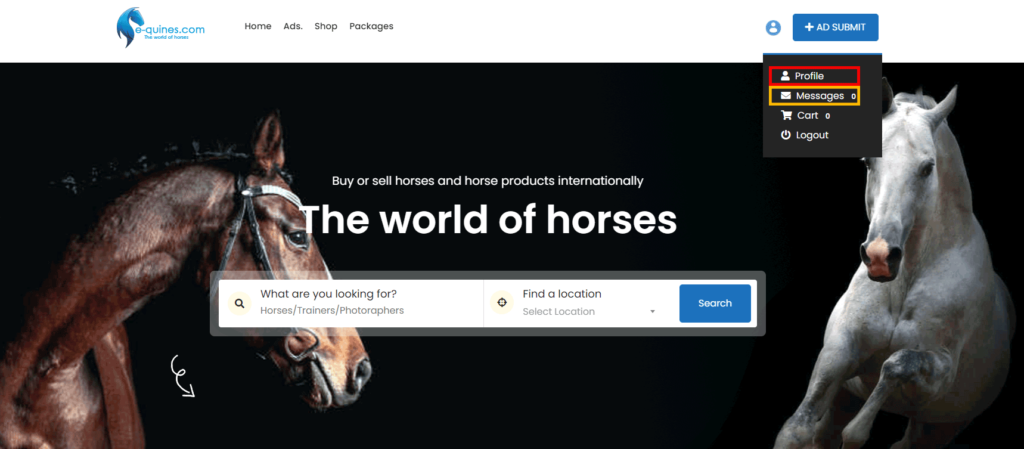 e-quines.com | Buy & Sell horses internationally